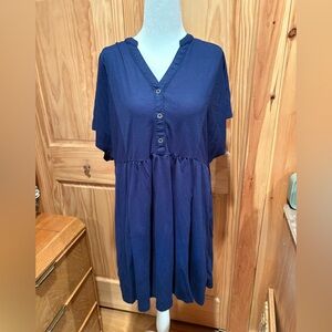 Dress Up Boutique Navy Blue Button-Down